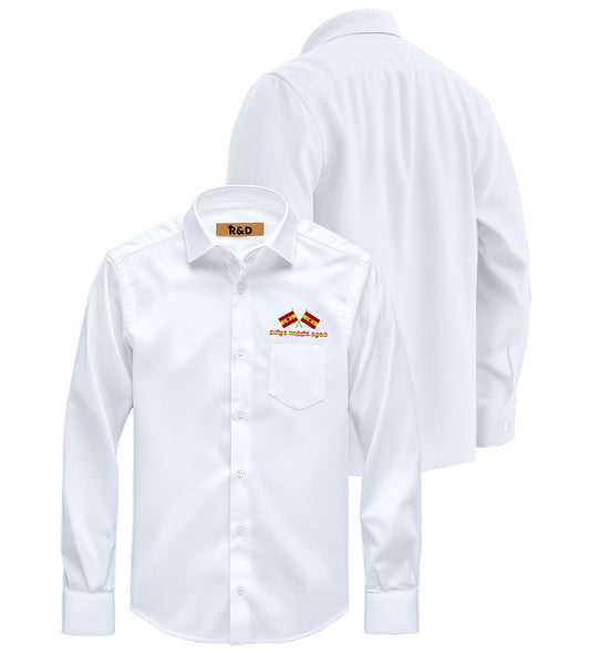 TVK Printed White Shirt – Premium Cotton Shirt for Men