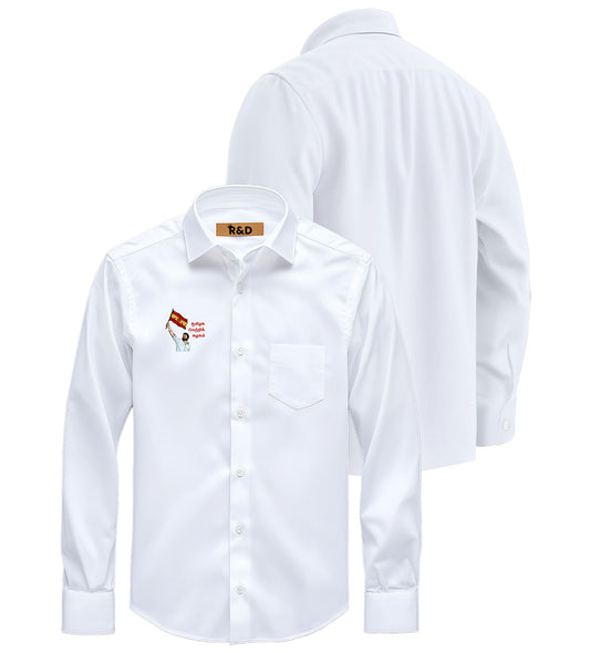 TVK Printed White Shirt – Premium Cotton Shirt for Men