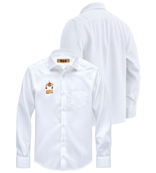 TVK Printed White Shirt – Premium Cotton Shirt for Men