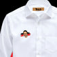 DMK Printed White Shirt – Premium Cotton Shirt for Men