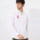 DMK Printed White Shirt – Premium Cotton Shirt for Men
