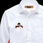 DMK Printed White Shirt – Premium Cotton Shirt for Men
