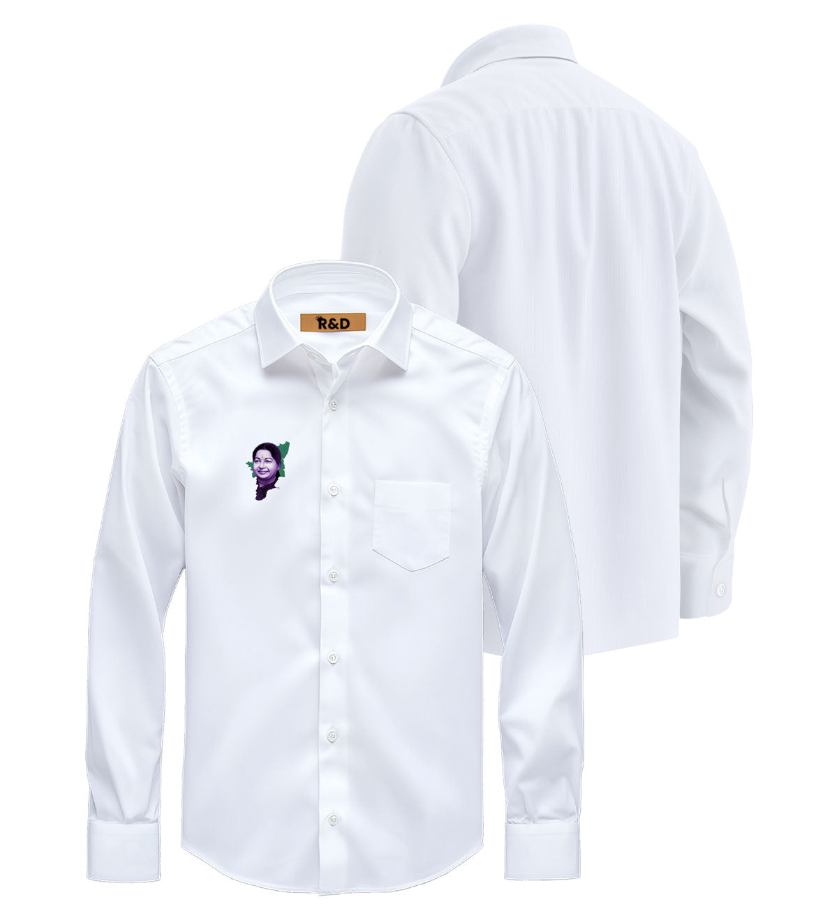 AIADMK Printed White Shirt – Premium Cotton Shirt for Men