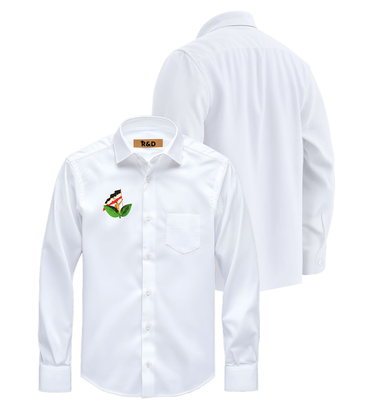 AIADMK Printed White Shirt – Premium Cotton Shirt for Men