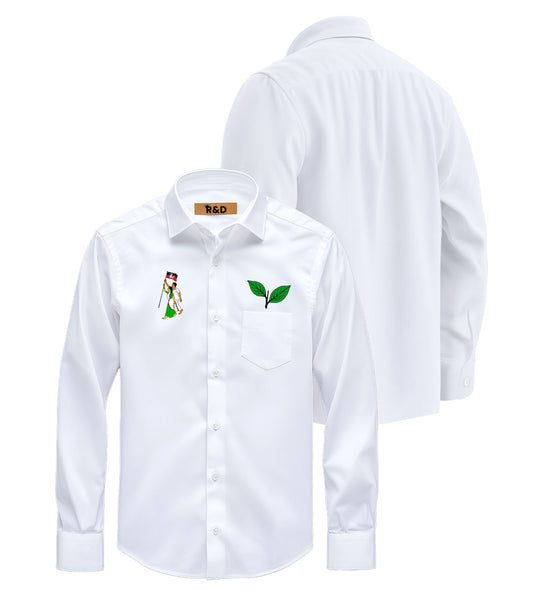 AIADMK Printed White Shirt – Premium Cotton Shirt for Men