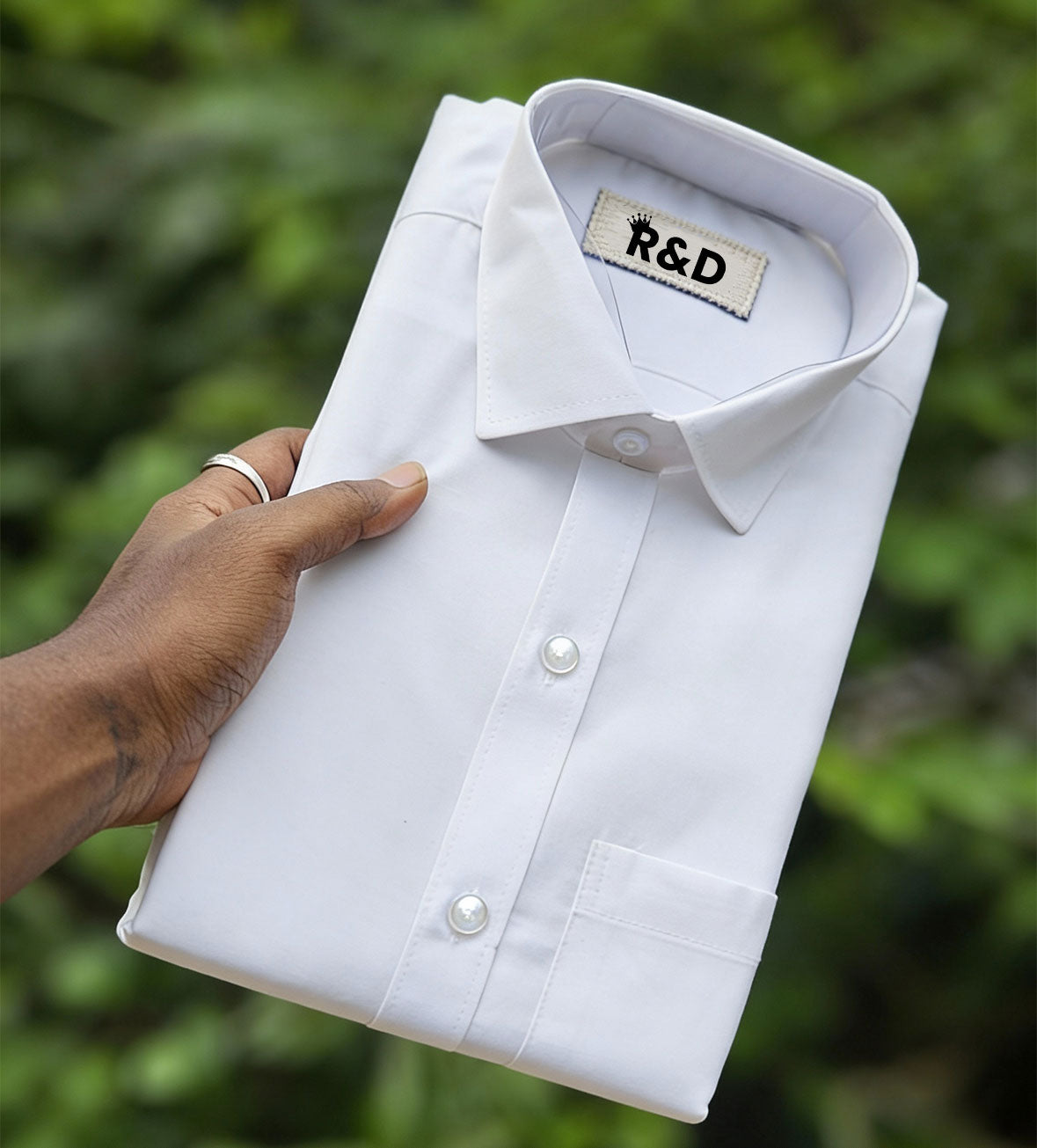 TVK Printed White Shirt – Premium Cotton Shirt for Men