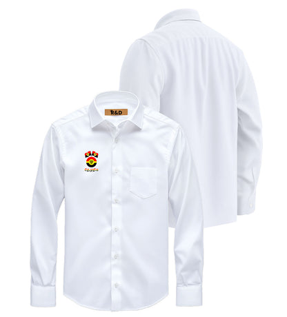 DMDK Printed White Shirt – Premium Cotton Shirt for Men