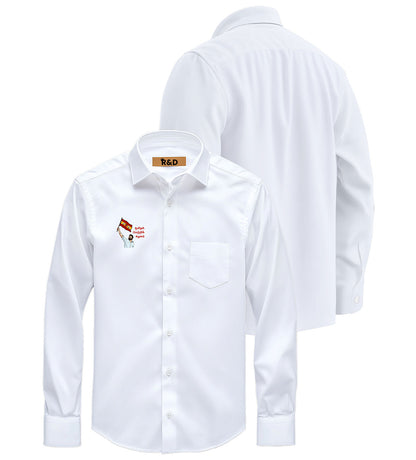 TVK Printed White Shirt – Premium Cotton Shirt for Men