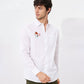 TVK Printed White Shirt – Premium Cotton Shirt for Men