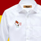 TVK Printed White Shirt – Premium Cotton Shirt for Men