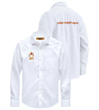 TVK Printed White Shirt – Premium Cotton Shirt for Men