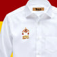 TVK Printed White Shirt – Premium Cotton Shirt for Men