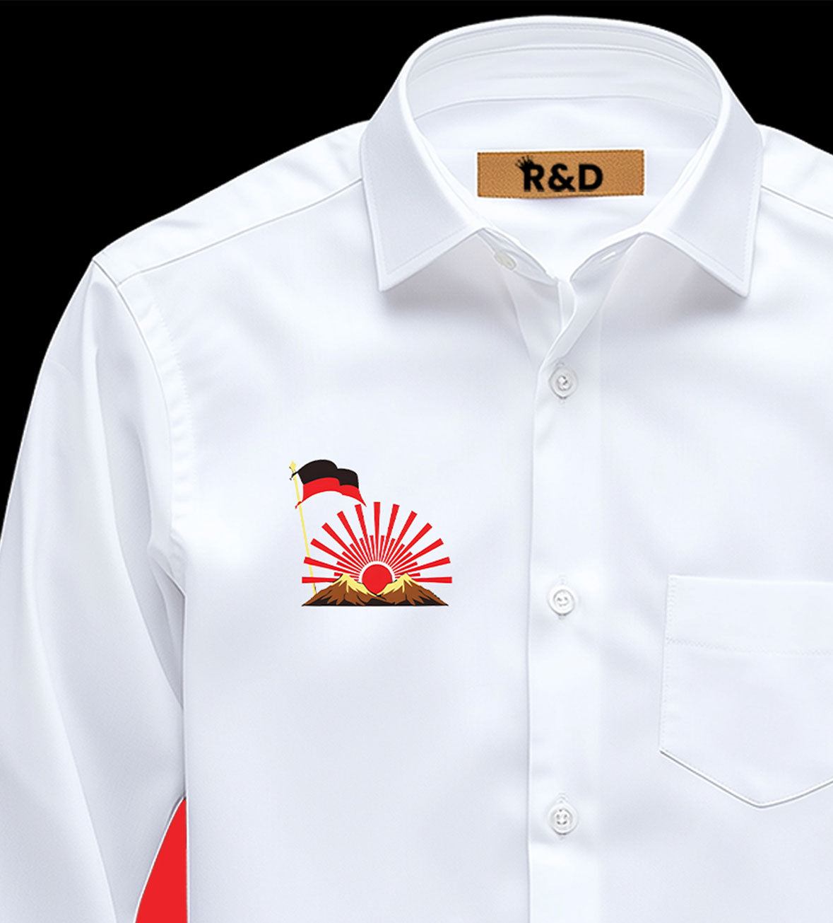 DMK Printed White Shirt – Premium Cotton Shirt for Men