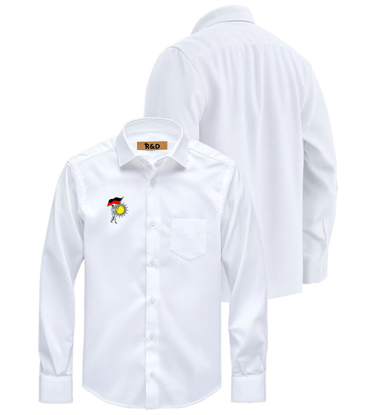 DMK Printed White Shirt – Premium Cotton Shirt for Men