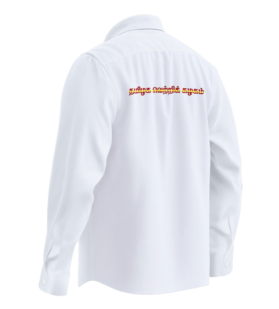 TVK Printed White Shirt – Premium Cotton Shirt for Men